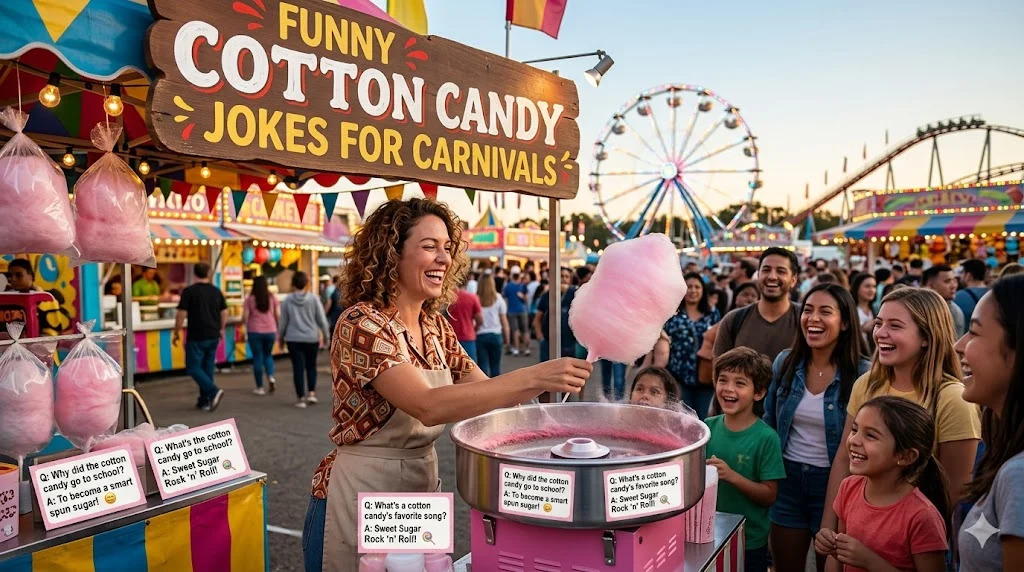 Funny Cotton Candy Jokes for Carnivals