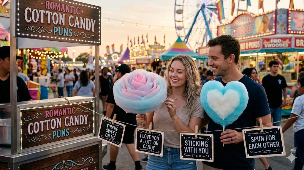 Romantic Cotton Candy Puns