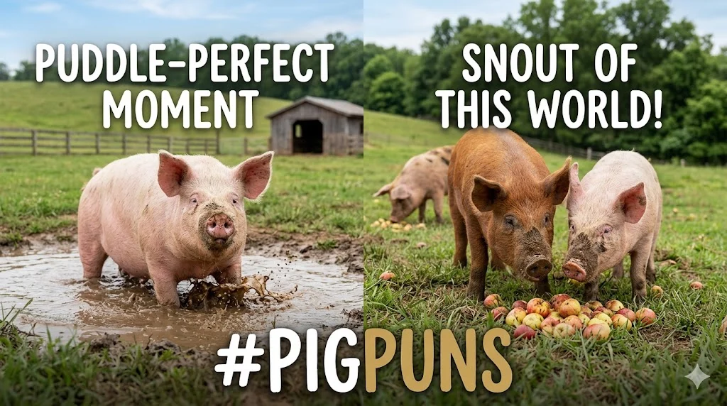 Pig Puns for Social Media Captions