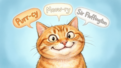 funny cat name puns