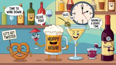 happy hour puns