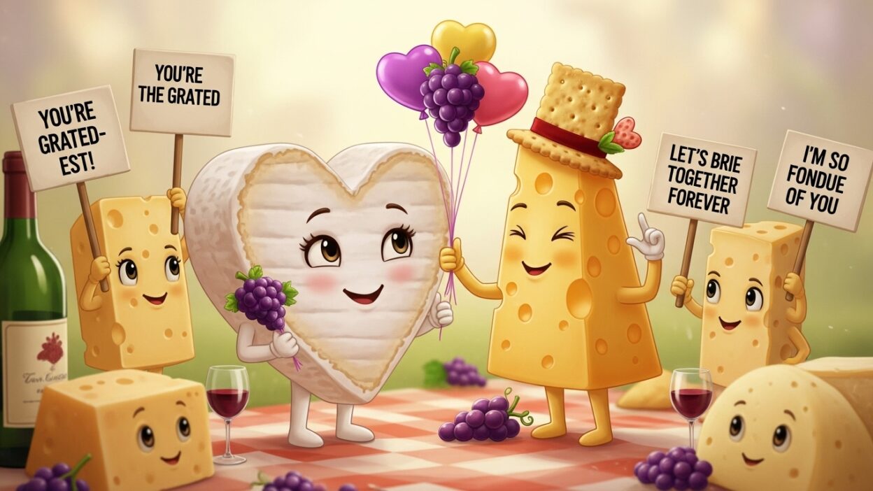 romantic cheese puns