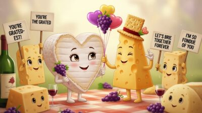romantic cheese puns