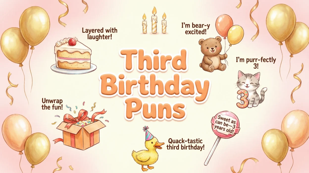 third birthday puns